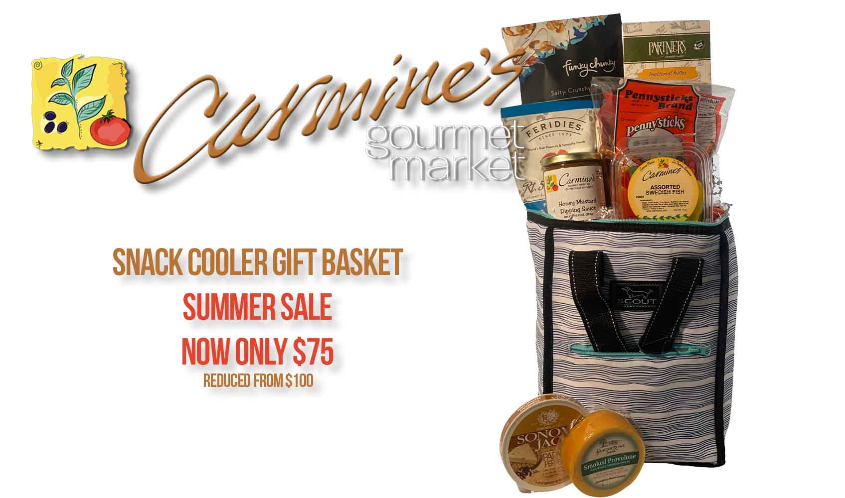 Snack Cooler Gift Basket | Carmine's Gourmet Market